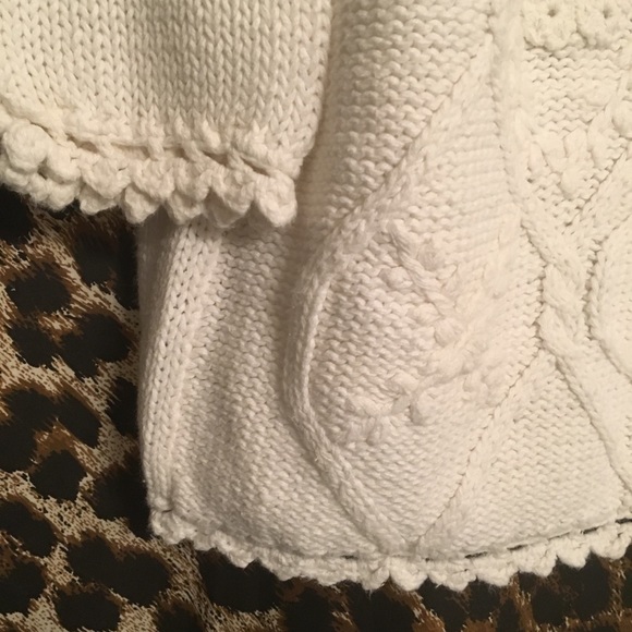 Vintage Shenanigans 3D Crochet Cowl Tunic Sweater - Picture 3 of 5